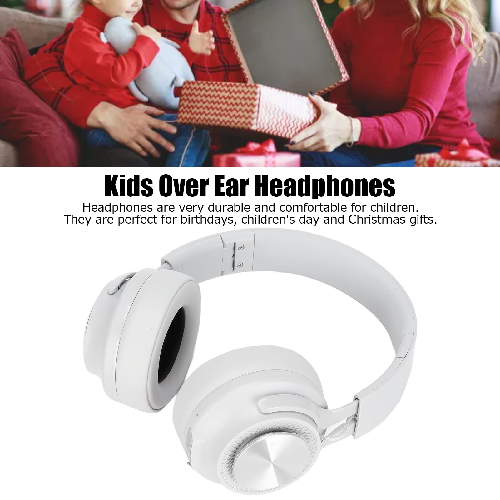 Acouto Fingertime P1 Cuffie per Bambini Cuffie per Bambini per Ascoltare Musica Guardare Film SportsBlack Connessione e Volume Integrato Auricolare (GREY)