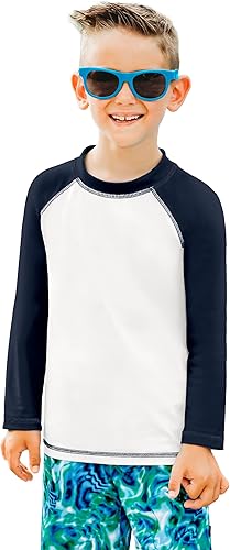 City Threads camisa de manga larga con protección solar SPF 50+, peplo, rash guard para niña