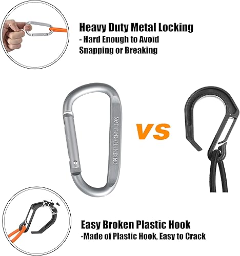 Miniatura 5 de Seven Sparta Red de carga elástica de 5 x 7 pies que se estira a 10 x 14 pies para cama de camión, camioneta, remolque, maletero, SUV con 16