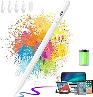 2 en 1 Stylus Pen Universal,Lápiz Stylus Capacitivo Alta Sensibilidad,Lapiz para iPad Precisión Sin Demora,Compatible con Varios Dispositivos de Pantalla Táctil Como Tablet y Teléfonos Móvile