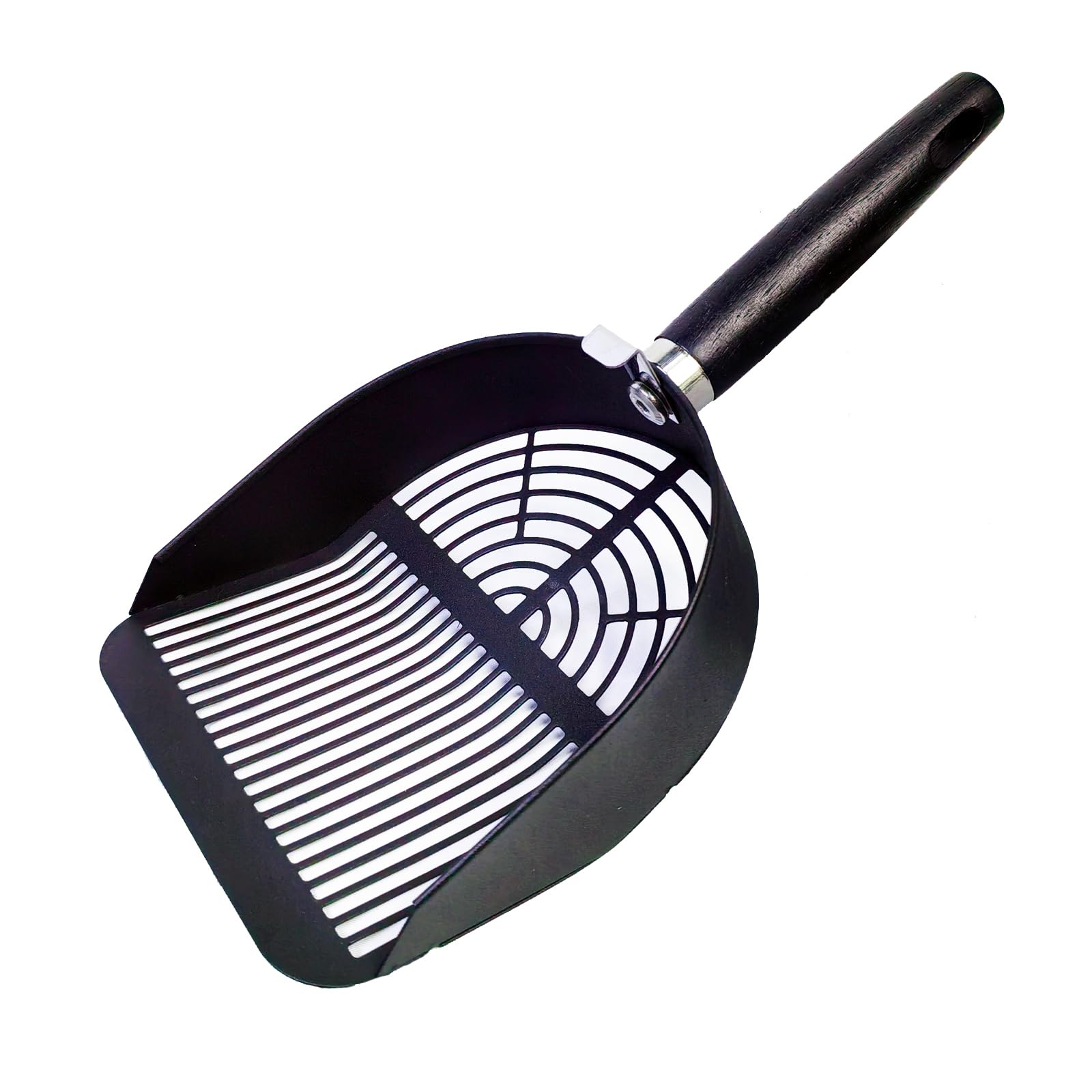 Universal Metal Cat Litter Scoop with Holder – Heavy-Duty Scooper Storage Caddy, Contains 6 Rolls of Cat Litter Bags - image 7