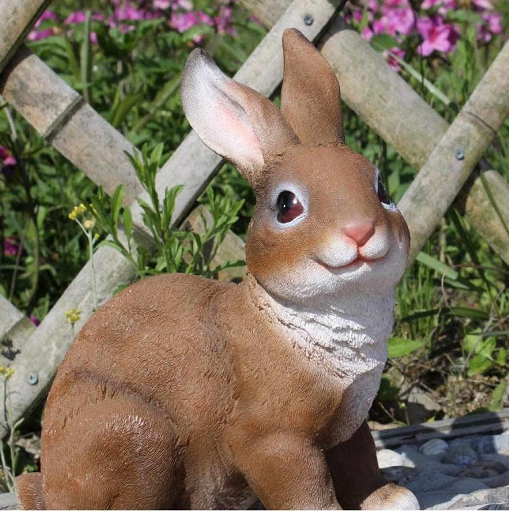Statuetta di coniglio in resina, simulazione di animale, decorazione per g