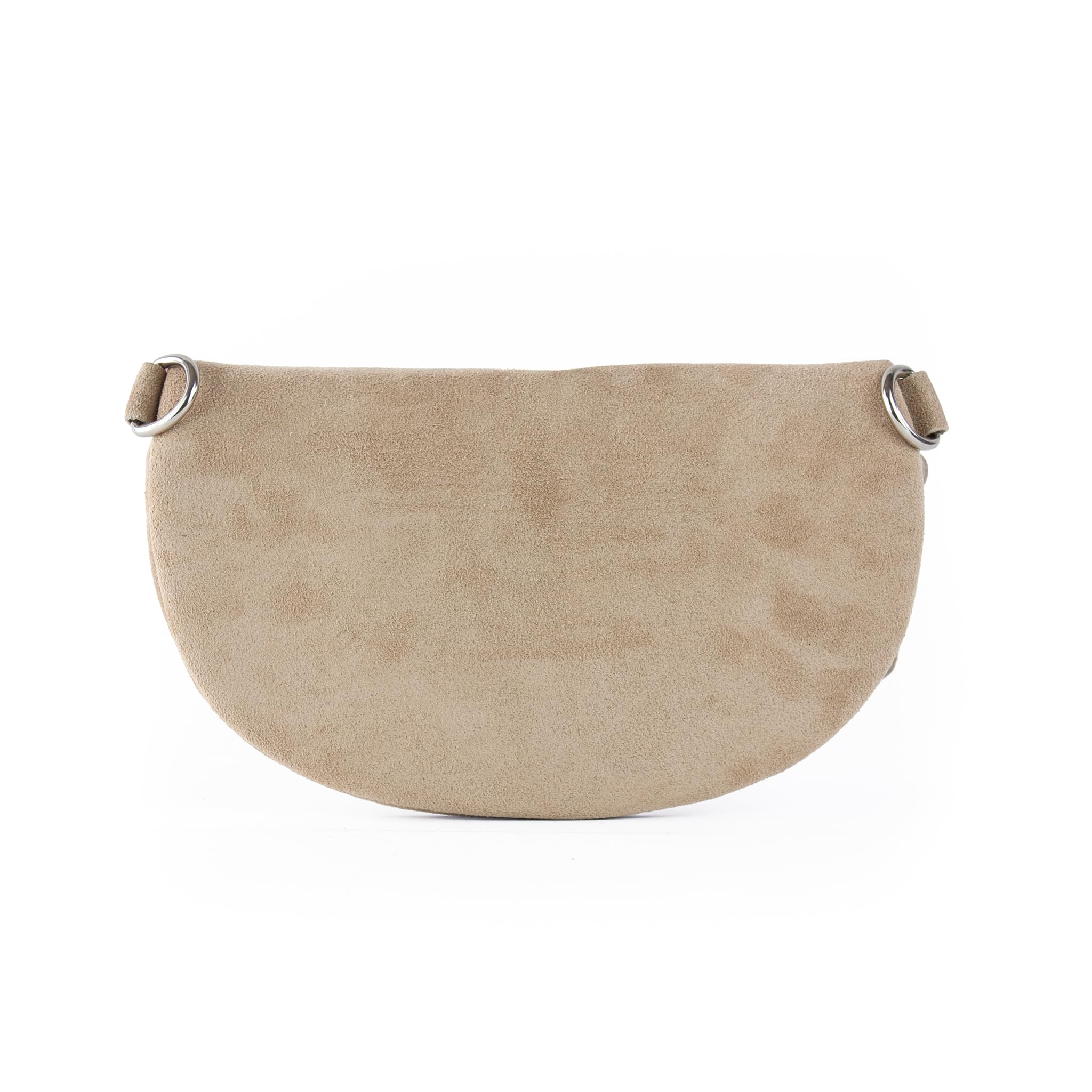 Bauchtasche aus Veloursleder, Wildleder Bauchtasche, Festival Tasche, Cross Body Tasche, Gürteltasche, Geschenk (Beige, S)