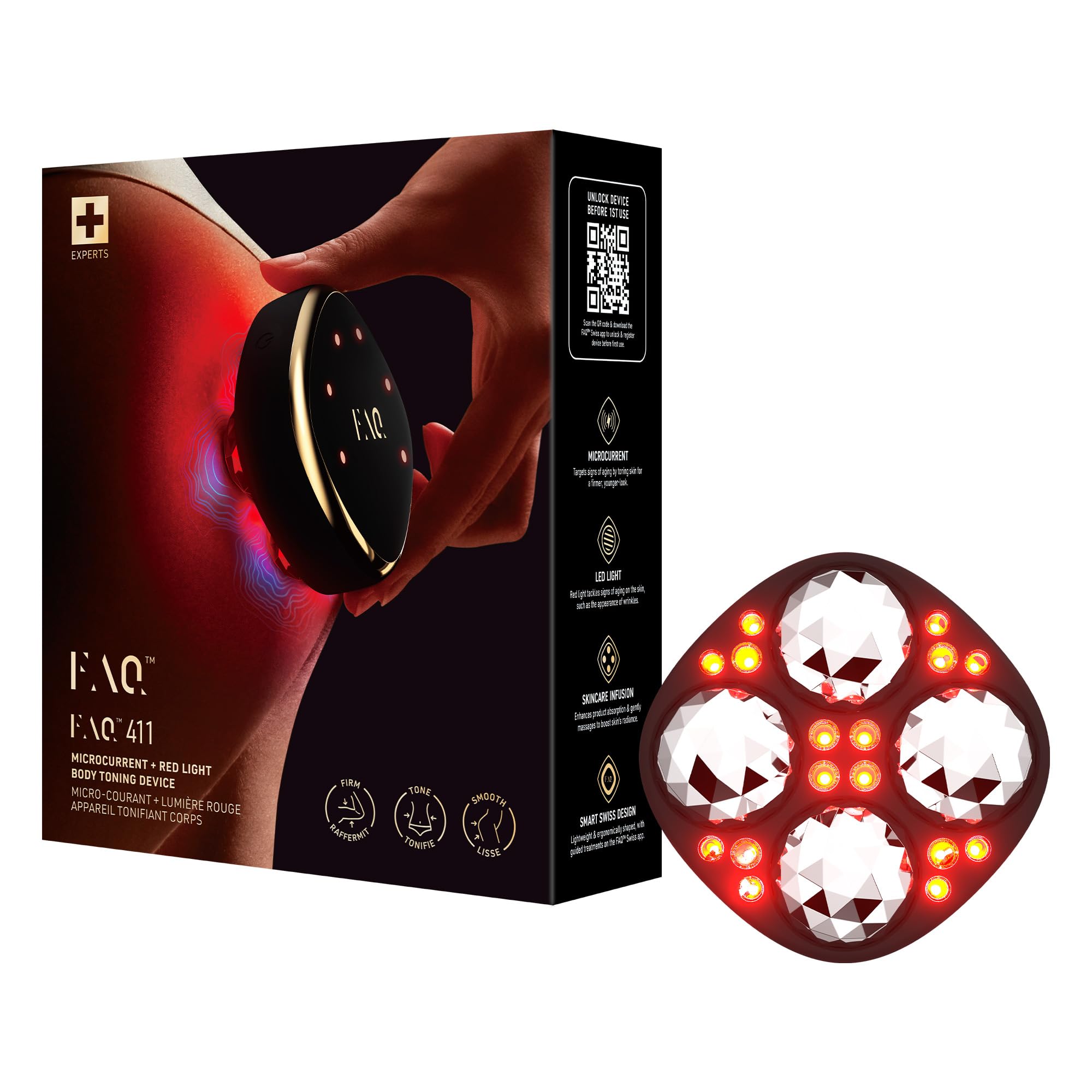 FAQ 411 Microcurrent Body Massager for Toning & Firm-Looking Skin