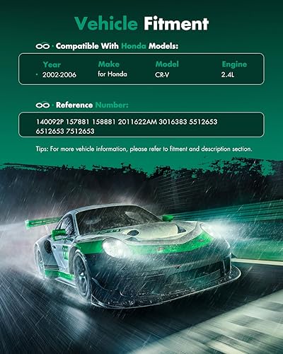 Miniatura 1352 de SCITOO CO 10739C - Compresor de CA compatible con Honda Element 2.4L 2003 2004 2005 2006 2007 2008 2009 2010 2011