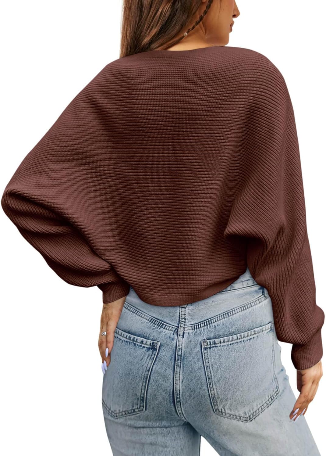 Zwurew Women's Bolero Shrug Sweater 2026 Knitted Long Sleeve Open Front Cropped Cardigan Shrugs Sweaters Y2K Tops - Image 2