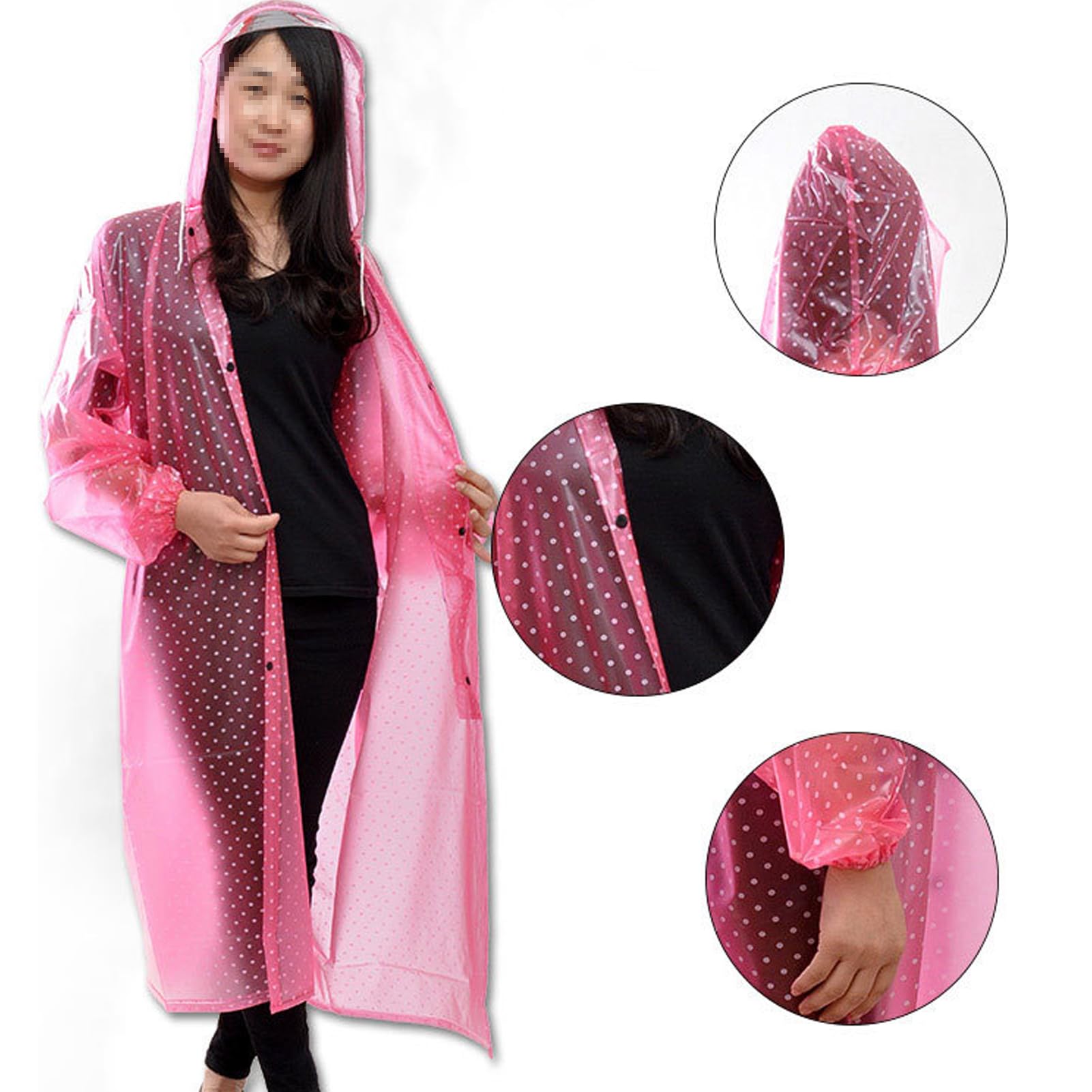 Lange Regenanzüge PVC Kapuze Wasserdichter Regenmantel Outdoor-Arbeitsponcho Hochelastisch Langlebige Regenbekleidung Für Männer Frauen