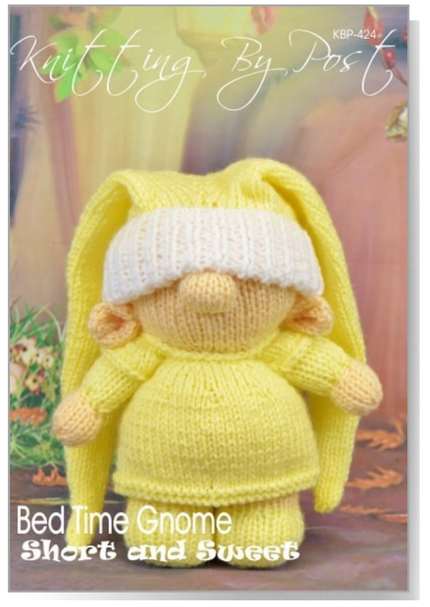 Knitting By Post Cream, Yellow, White Knitting Pattern Short And Sweet Bed Time Gnome From Get Your Knitting Needles Ready To Complete Our Cute Sleepy Doll In Cream, Yellow And White