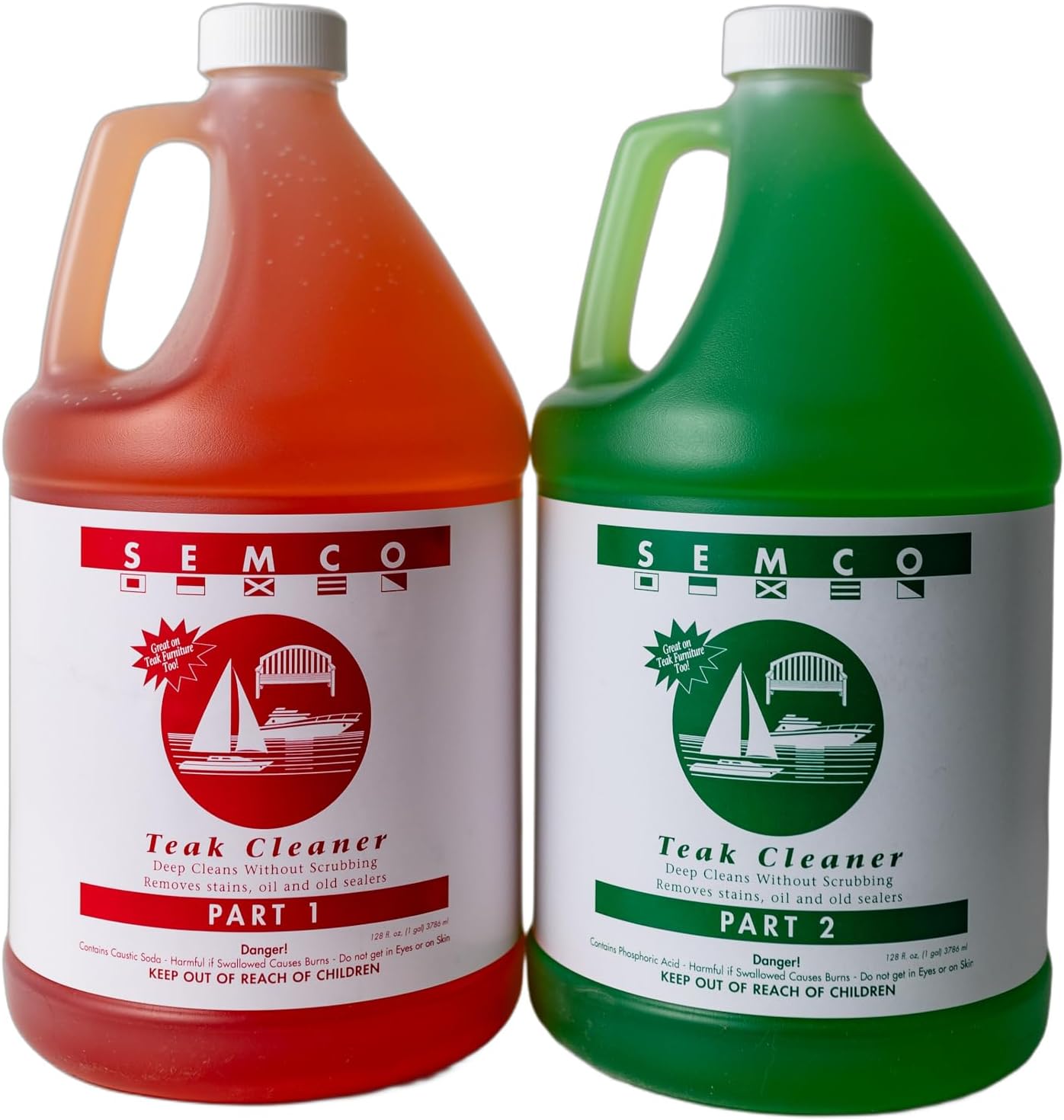 Semco Teak Cleaner - Pt1&2 set (US Gallon)