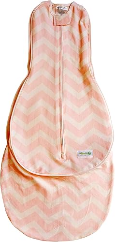 Miniatura 4 de Woombie Grow with Me - Manta convertible para bebés de 0 a 9 meses, se expande a manta portátil para bebés de hasta 18 meses, cheurón rosa de ensueño