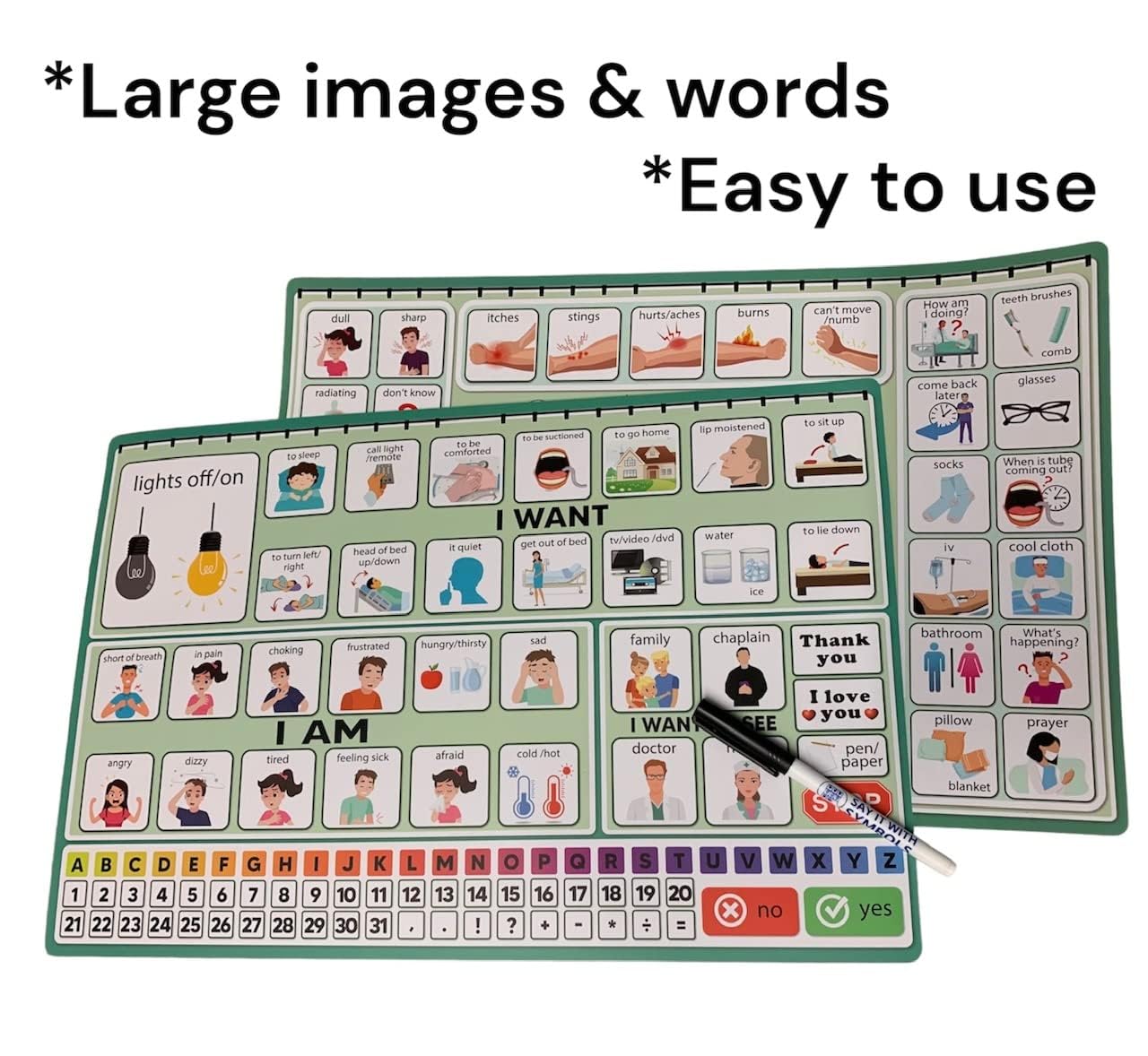 amazon-com-say-it-with-symbols-extra-large-patient-care-picture-communication-board-with-marker-helps-nonspeaking-adults-elderly-kids-disabled-patients-receive-better-care-health-household for Free Printable Communication Boards For Elderly Amazon.com: Say it with Symbols Extra Large Patient Care Picture Communication Board with Marker | Helps Nonspeaking Adults, Elderly, Kids, Disabled Patients Receive Better Care : Health & Household for Free Printable Communication Boards For Elderly