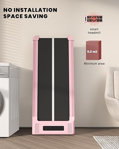 Miniatura 6 de Caminadora portátil para debajo del escritorio, máquina de correr motorizada para el hogar, 6.2 MPH, no requiere montaje, control remoto, capacidad