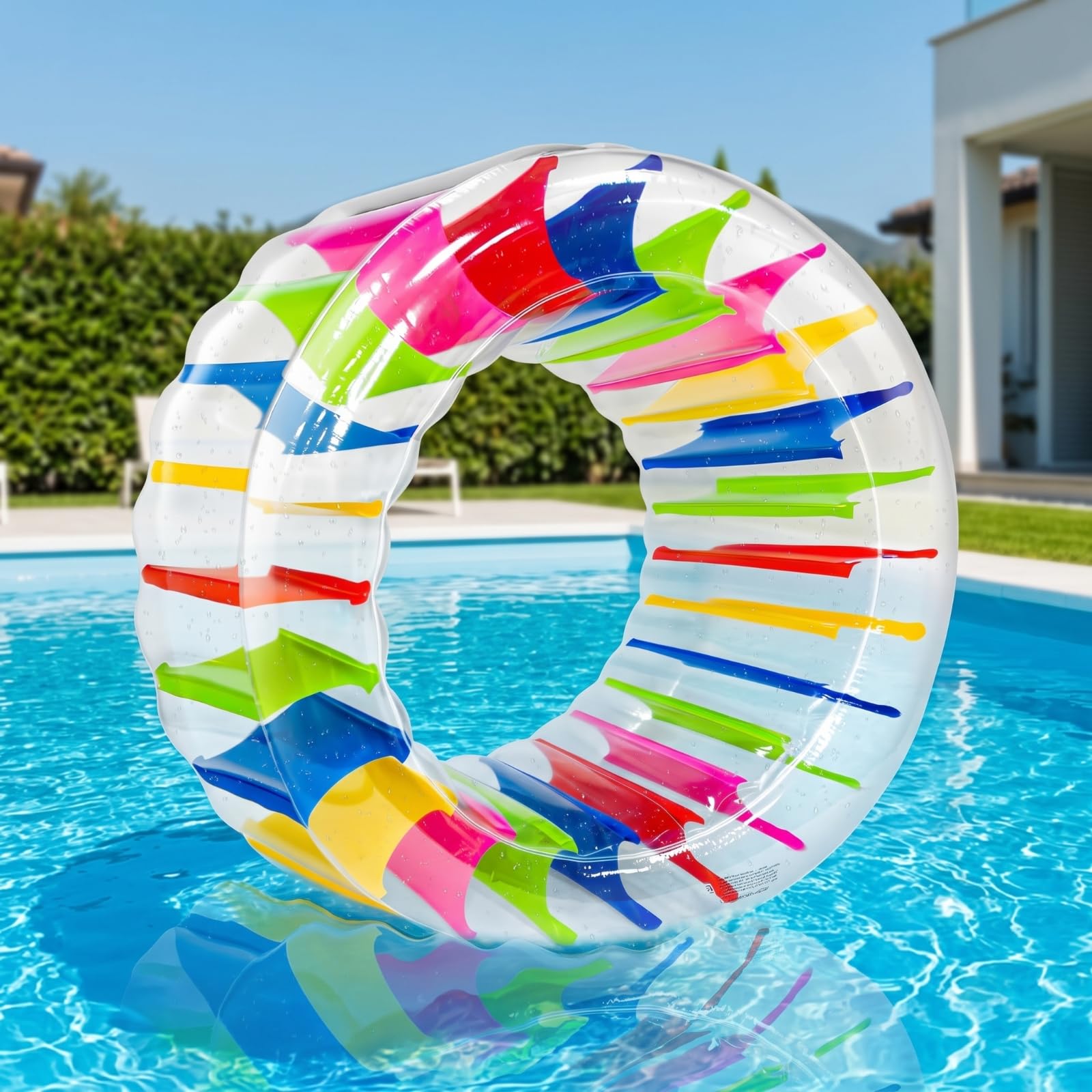 Almencla Ruota Idraulica Gonfiabile Mullore | Tubo Gonfiabile, Colorato, per l', Bambini, 100x60x65cm