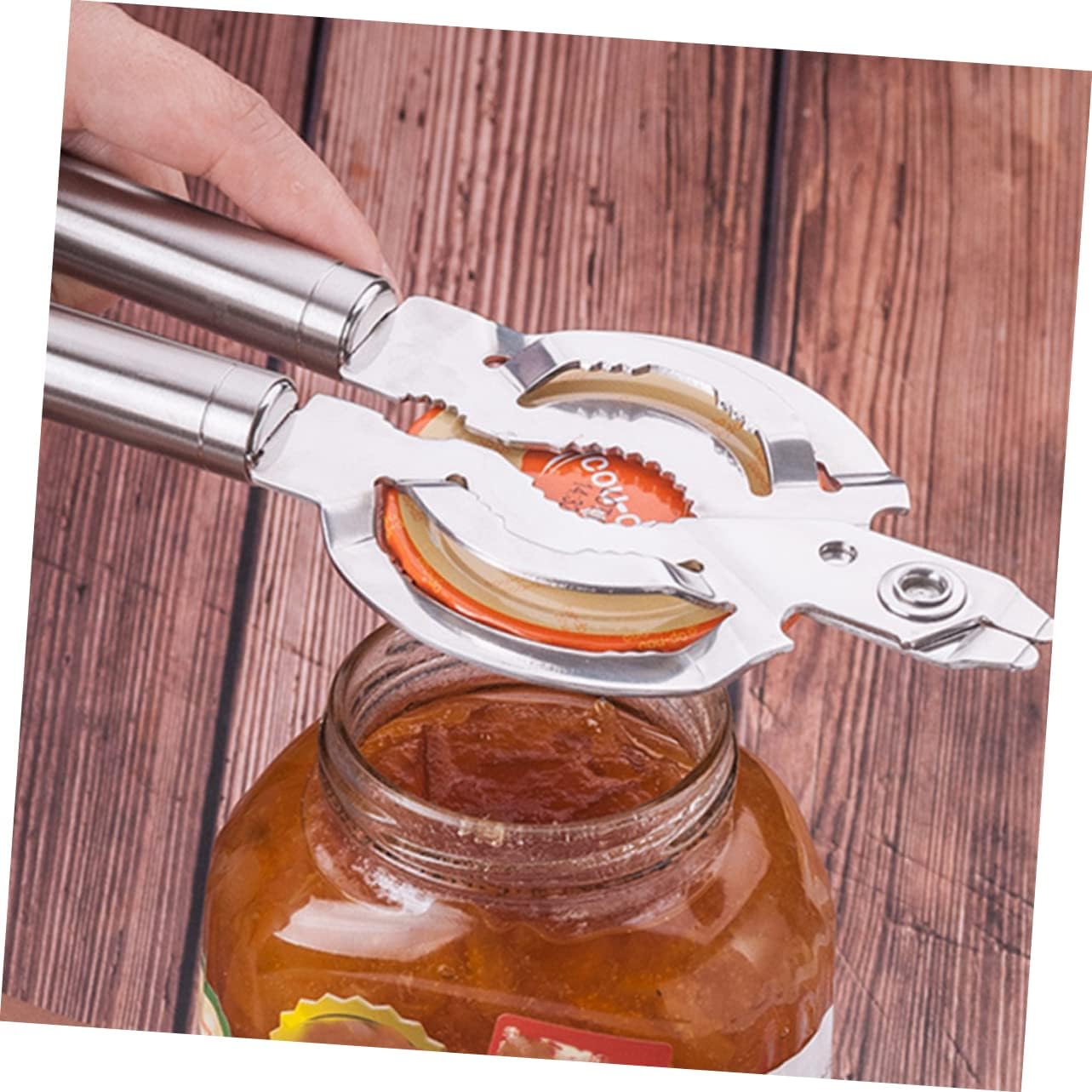 Stainless Steel Fixed Bottle Opener Key Chain Jar Opener Beer Can Lid Remover for Home Bar