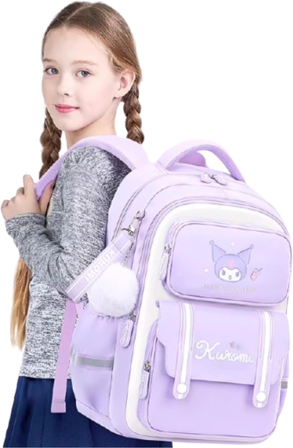 My Melody Japanese Cartoon Character Backpack School Bag Travel Bag - Image 4