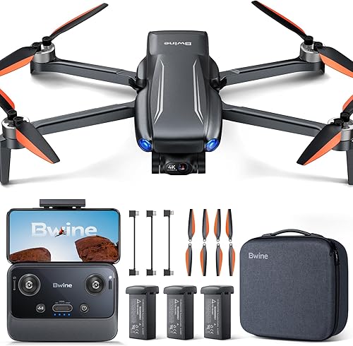 Bwine F7MINI 4K Video 8K Foto Drones con cámara para adultos, cardán de 3 ejes EIS, 96 minutos, 8.78 oz exento de FA, transmisión de más de 6 KM,