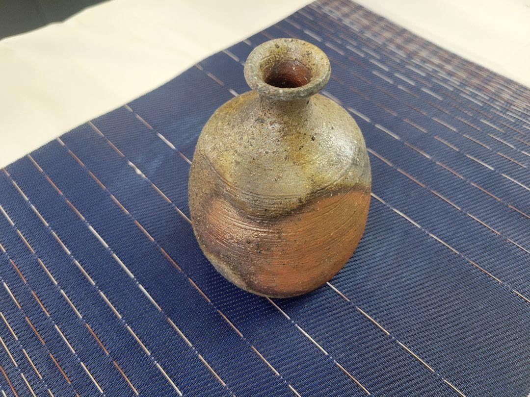備前焼 茶色 陶器 徳利 13cm 備前焼 徳利①】Bizen ware sake 備前焼 茶色 陶器 徳利 13cm 備前焼 徳利①】Bizen ware sake