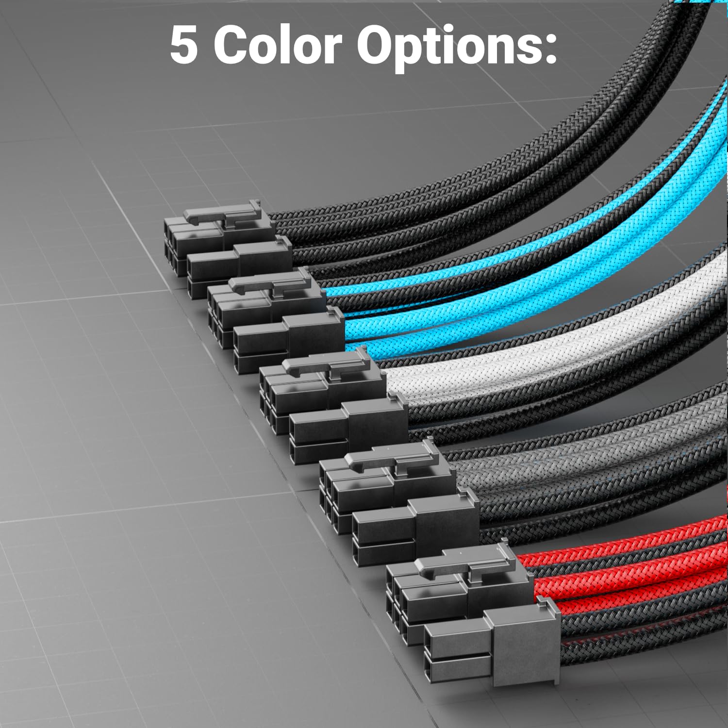 PCI-Express PCIE 8-pins naar Dual 8 (6 2) Pin grafische videokaart GPU voedingskabel, 8-pins adapter voeding PCIE verlengkabel, 40 cm PCI-e 8Pin kabel lijn-1 Pack
