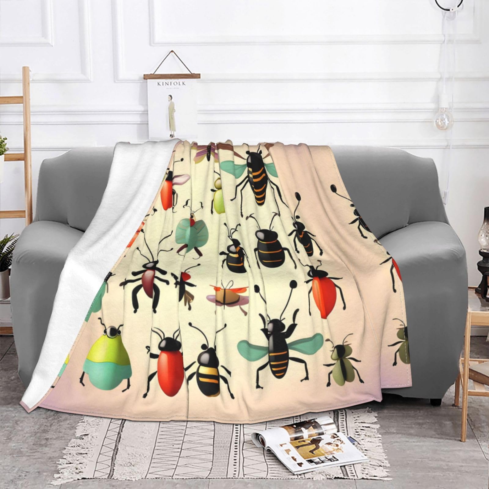 MomThrows Coperta Morbida In Flanella Di Micropeluche - Leggera E Calda, Perfetta Per Divano E Letto - 152x127 Cm, Twin Per Adolescenti - 2
