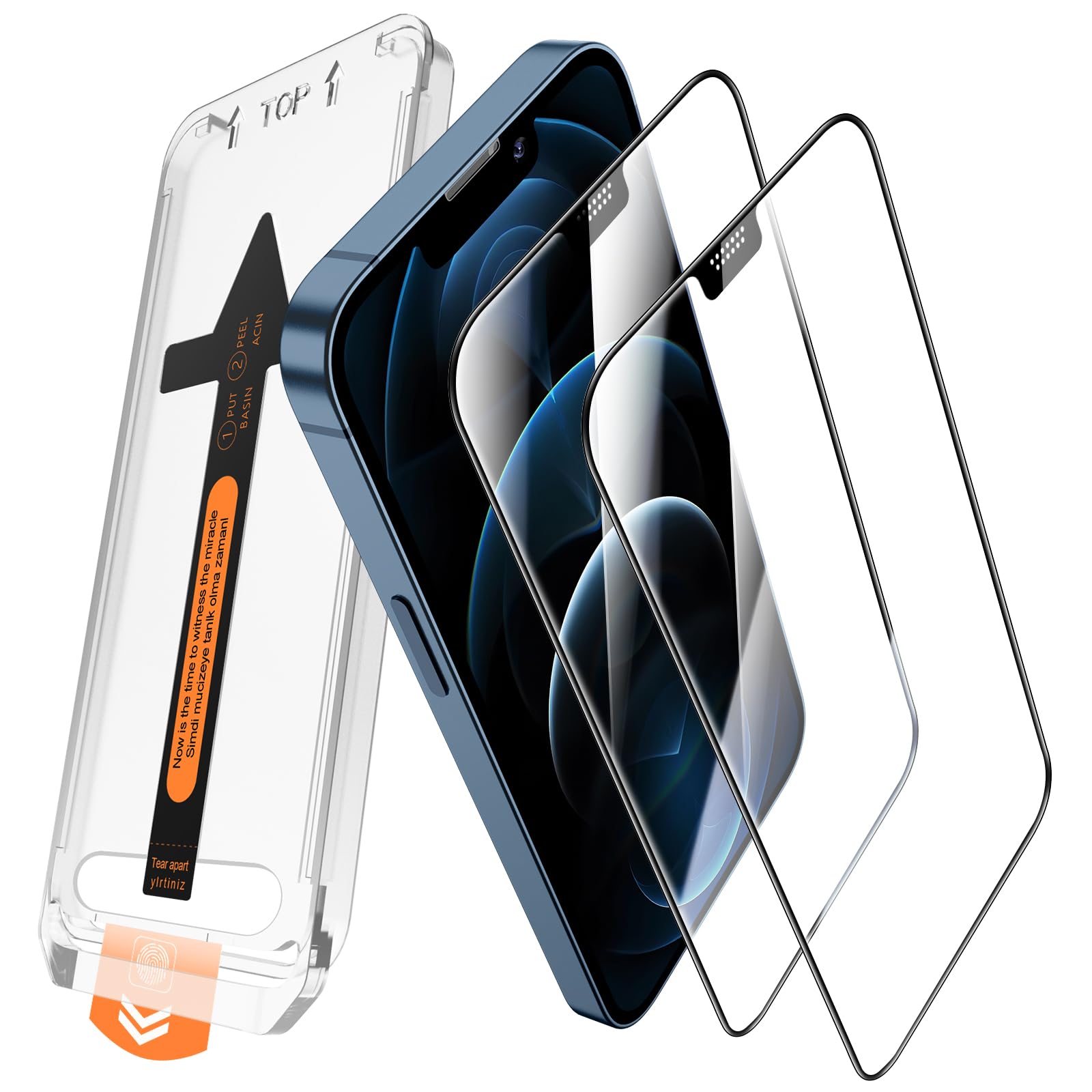 Vetro Temperato Per IPhone 12 - Protezione Schermo Anti-Graffio, Offerta: Acquista 1 E Ricevi 4!