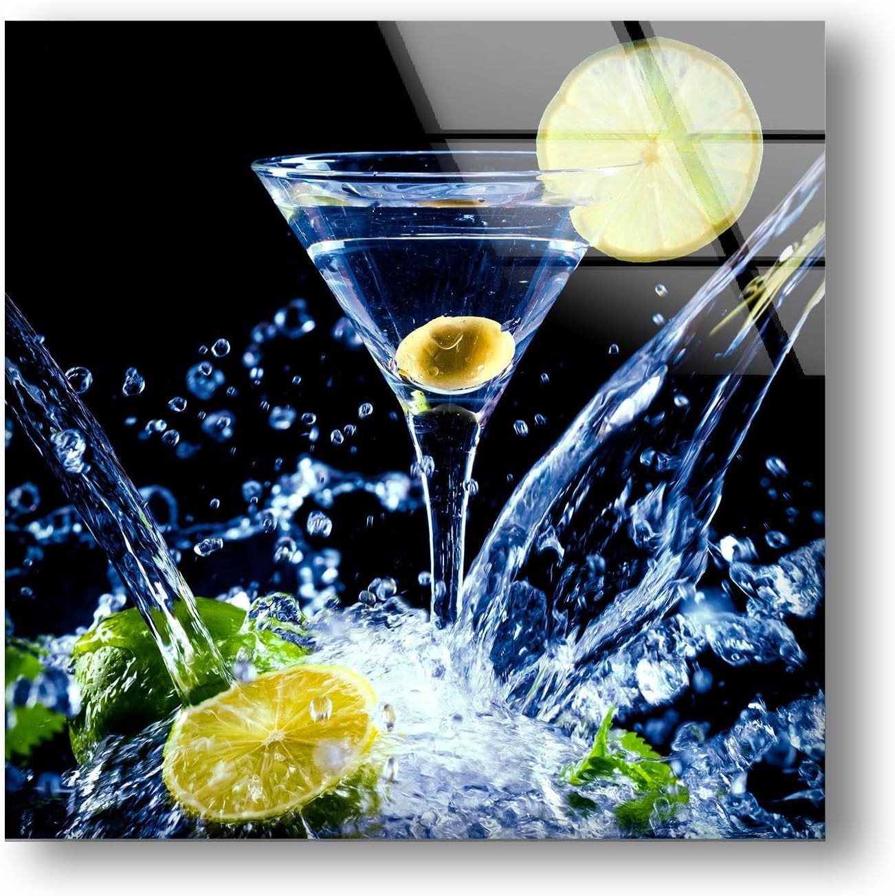 Myphotostation.com Tempered Glass Wall Art 30Wx20H'' Home Decor Kitchen Wall Art Spices Wall Art Vegetable Fruits Wall Art Glass Printing Art Kitchen Decor Herbs Wall Art S40