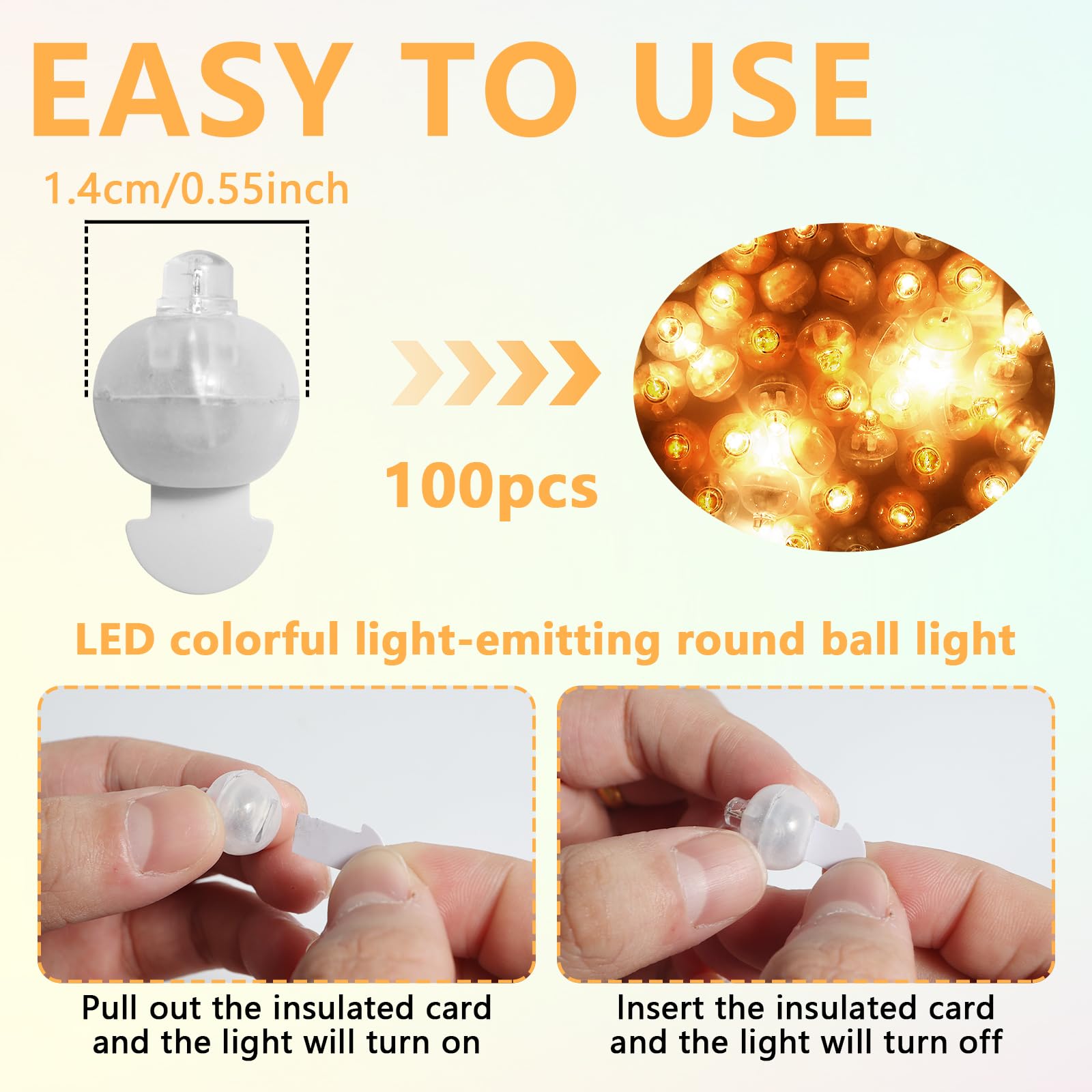 100 sztuk lampek LED do balonów, mini balony LED, okrągłe balony LED, na imprezę, urodziny, wesele, imprezę, Halloween, Boże Narodzenie, karnawał, do baru, klubu, jako dekoracja, ciepła biel
