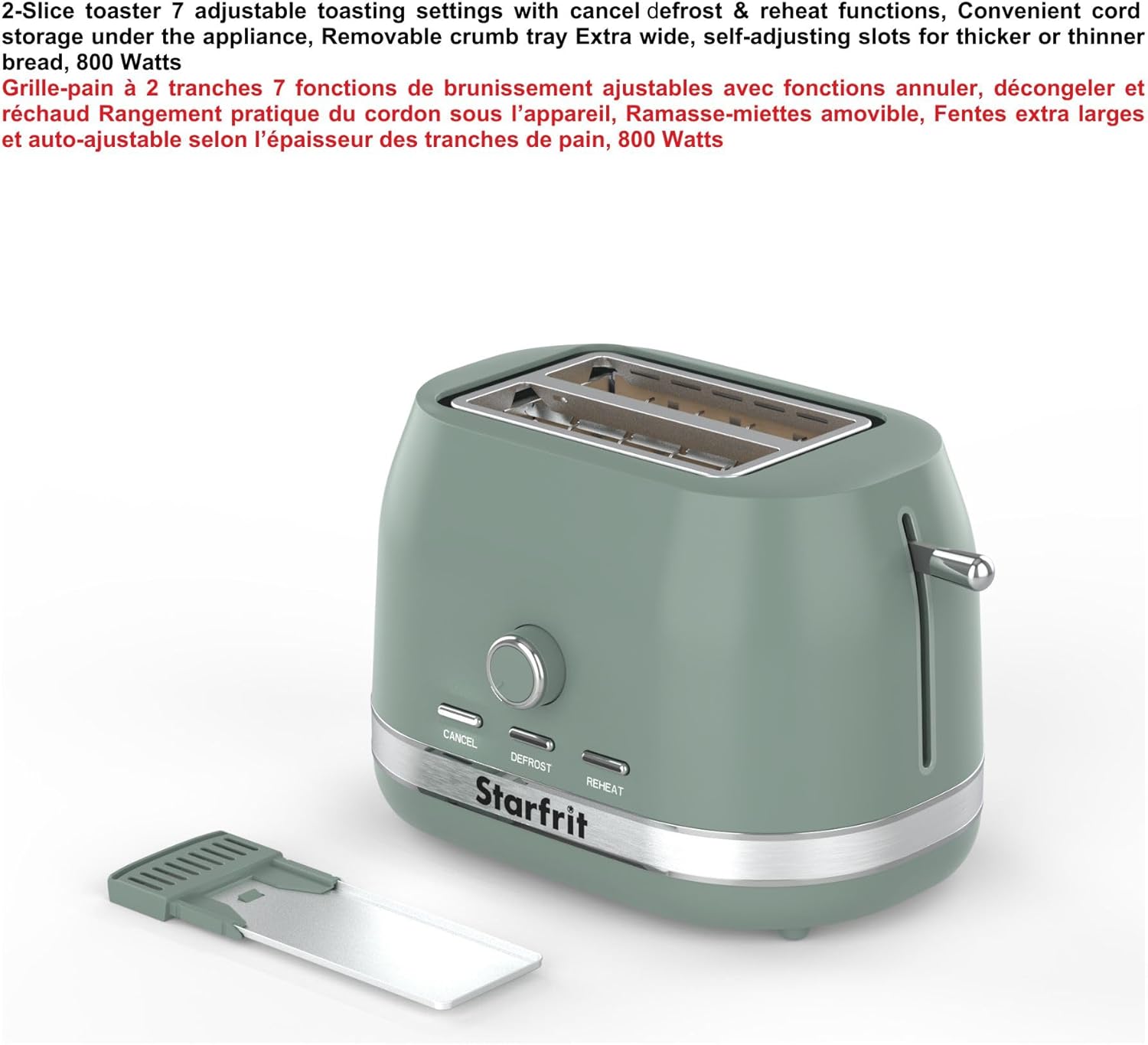 Starfrit Toaster with removable crumb tray
