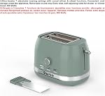 Starfrit 2-Slice Toaster – 7 Adjustable Browning Levels – Removable Tray – 850W - Sage