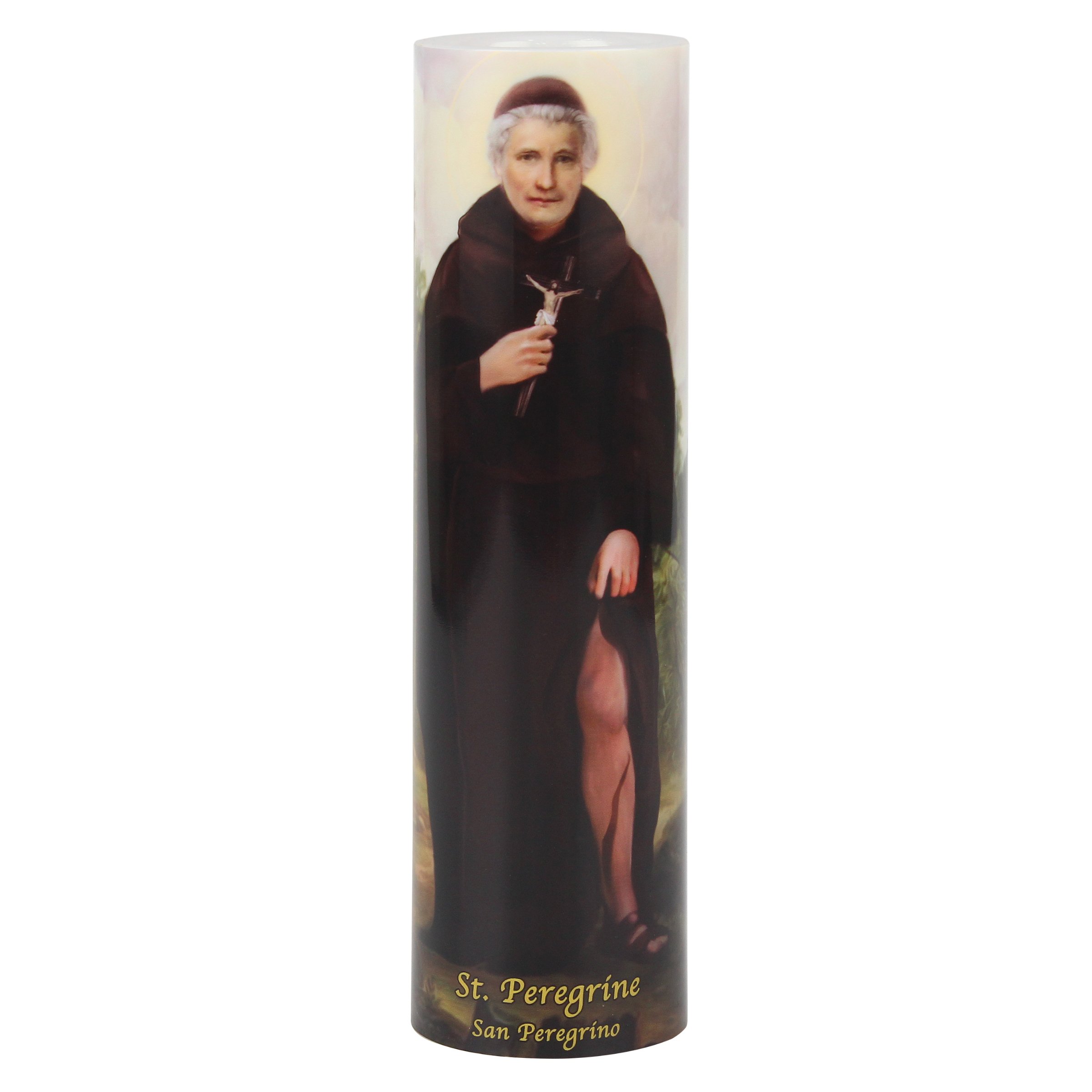 THE SAINTS COLLECTIONGift LED Flameless Devotion Candle St Peregrine