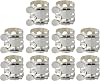 Etfbuy Nickel-plated Silver Clarinet Mouthpiece Ligature Compatible with B Flat Clarinet Set of 10