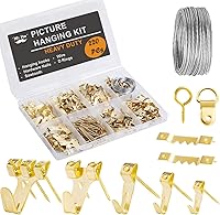 Vista 13 de Mr. Pen - Kit negro para colgar cuadros de 220 piezas, clavos, ganchos y herrajes