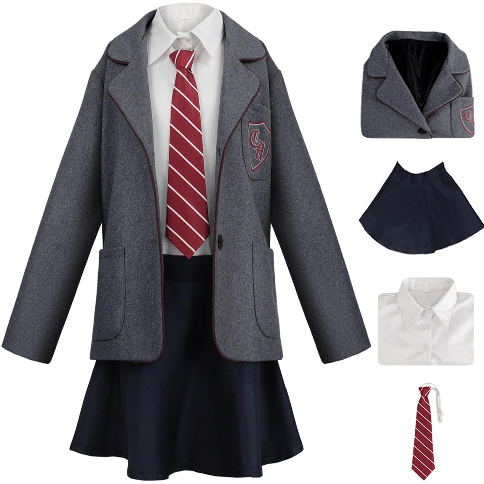 Bambina Cosplay Matilda Costume Halloween Festa Uniforme Scolastica