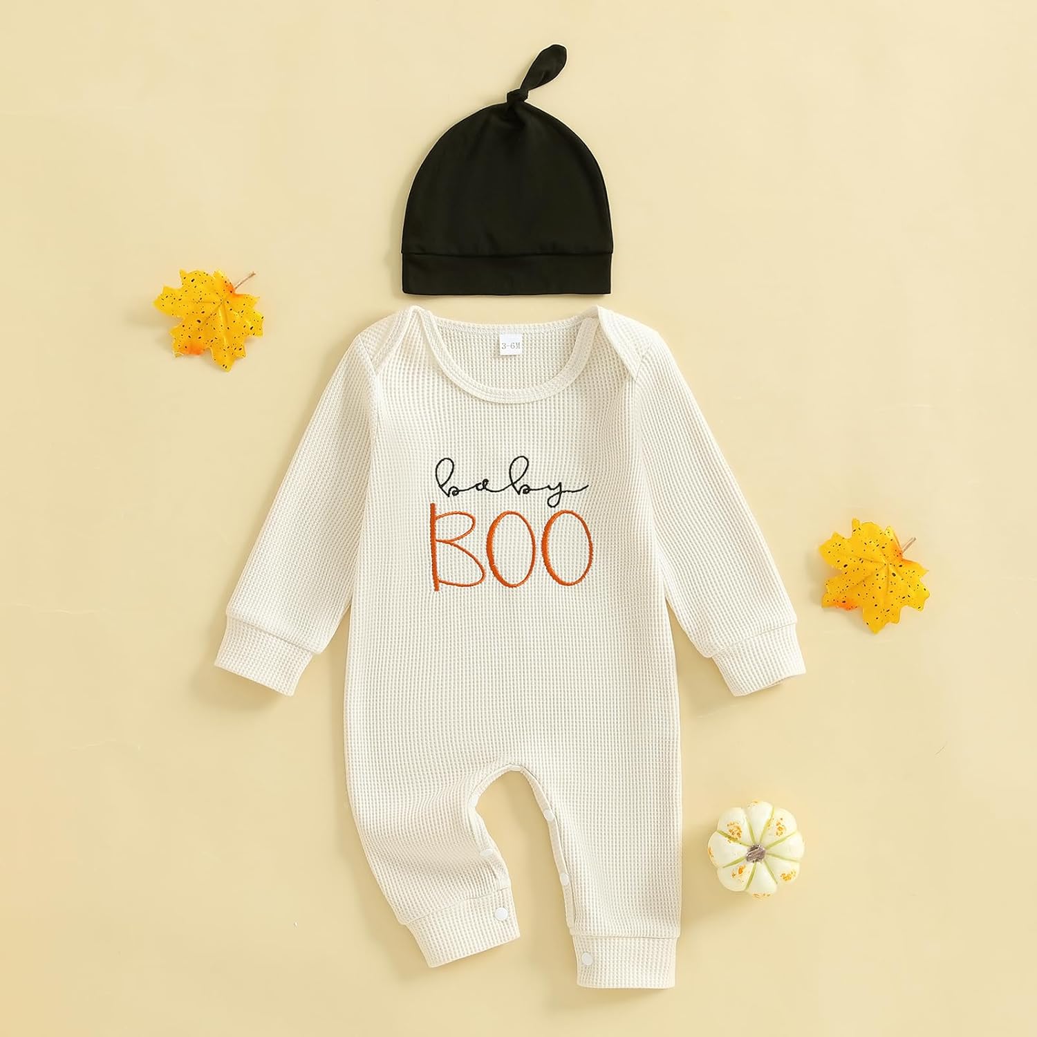 Christmas Baby Boy Outfit My First Christmas Lamp Waffle Knit Romper Onesie Newborn Fall Winter Clothes - Image 2