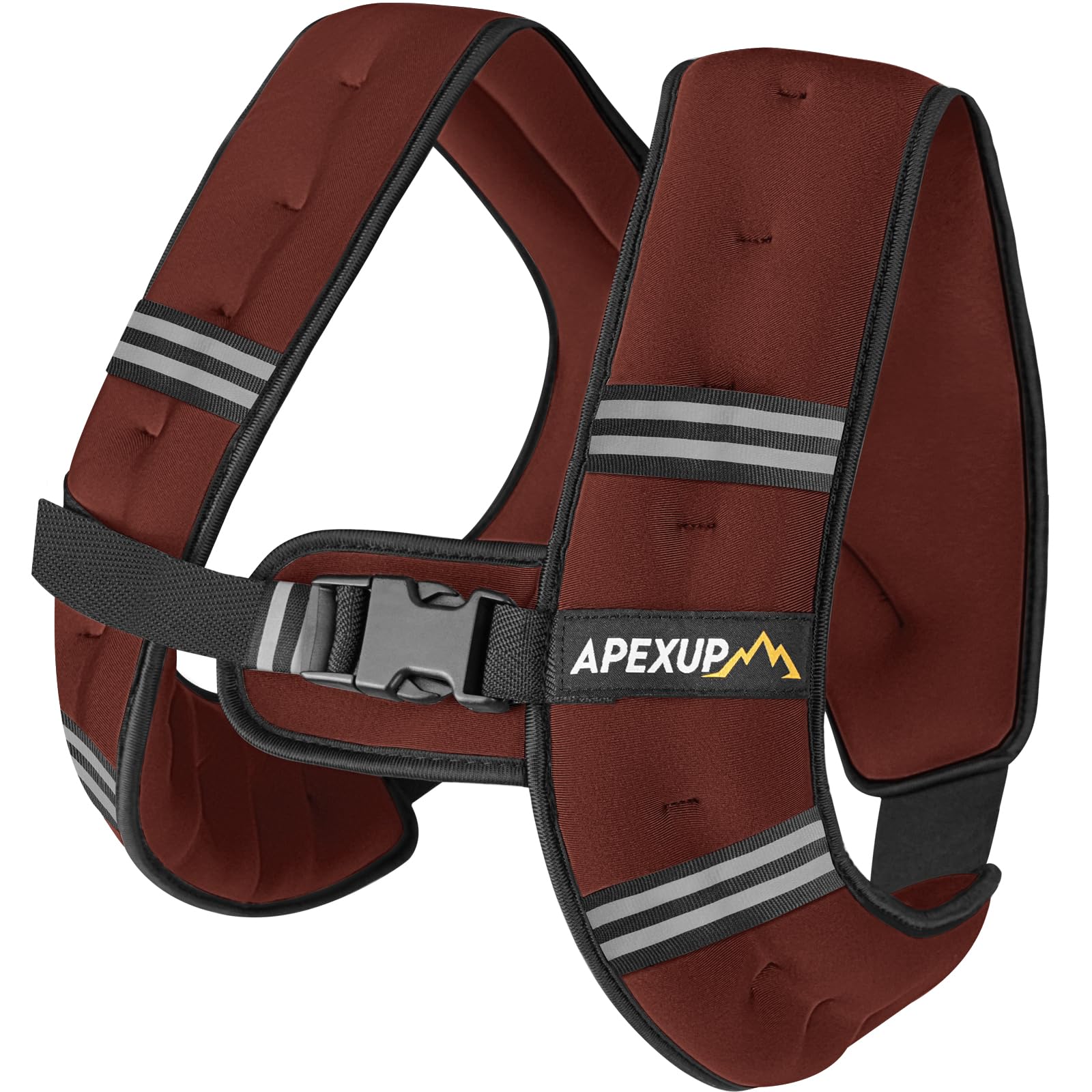 APEXUP 5 lbs Weighted Vest for Men Women, Weight Vest for Women, Workout Equipment for Strength Running (Maroon)
