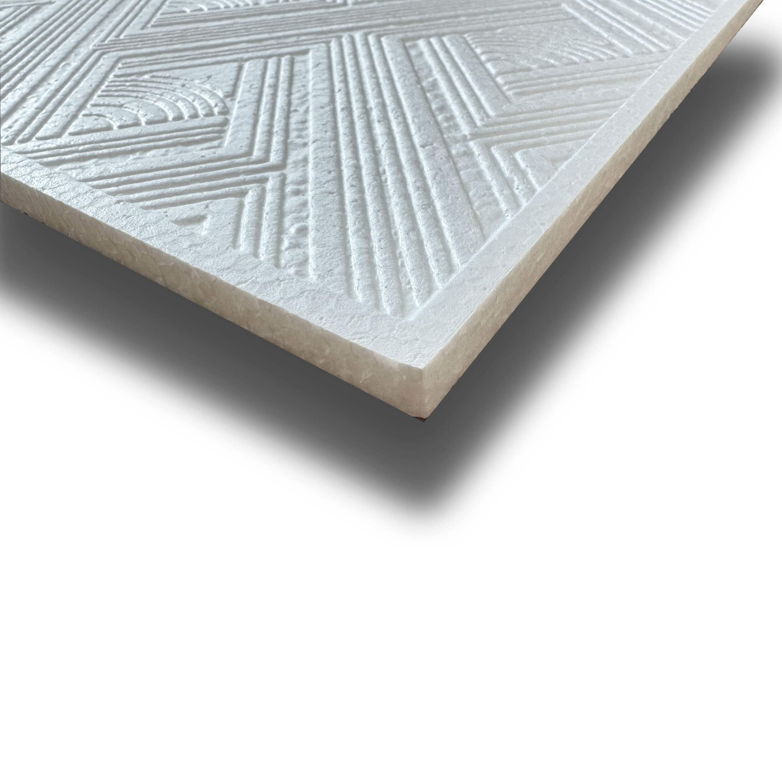 10 o 20mq (40 oppure 80 pezzi) di pannello decorativo a soffitto in polistirene compatto 50x50cm (spess. 1cm) ELVAS Pacco da 10 metri quadrati