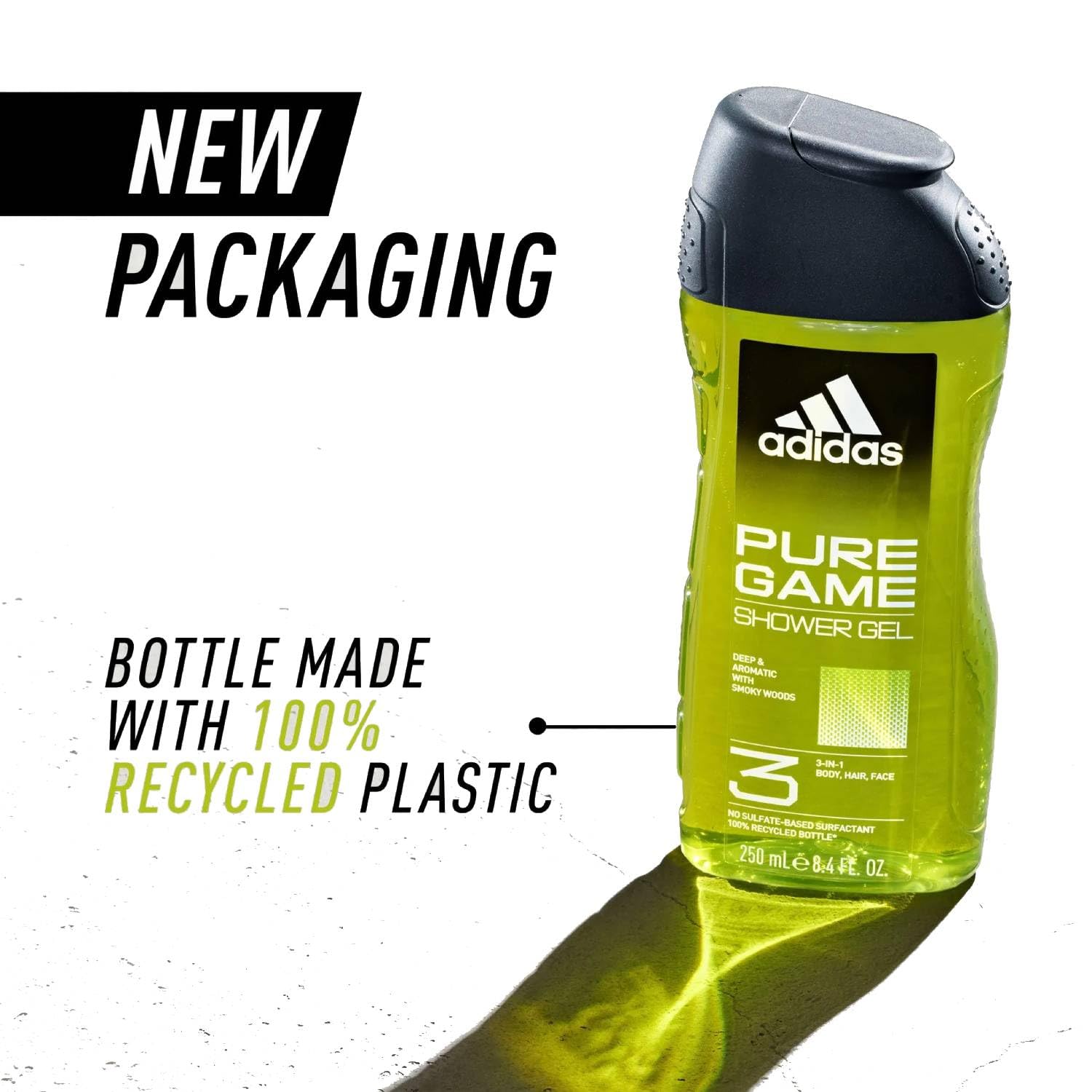 Adidas Pure Game - Gel de ducha 2 en 1 (12 x 250 ml)