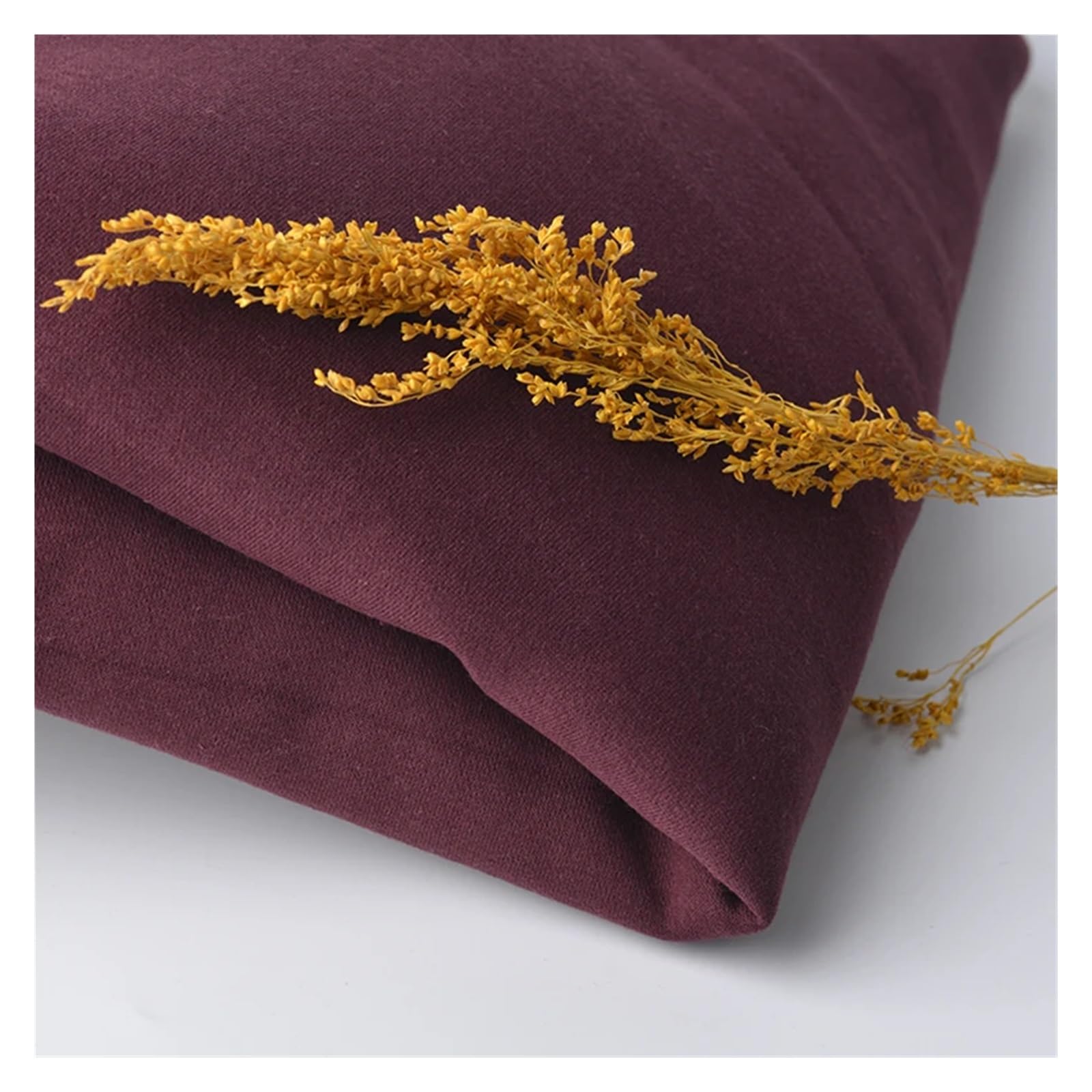 Tejido de forro polar de punto Tela de lana algodón punto pesado for coser pantalones, sudadera con capucha y abrigo, 50x180cm/unid(Color 32)