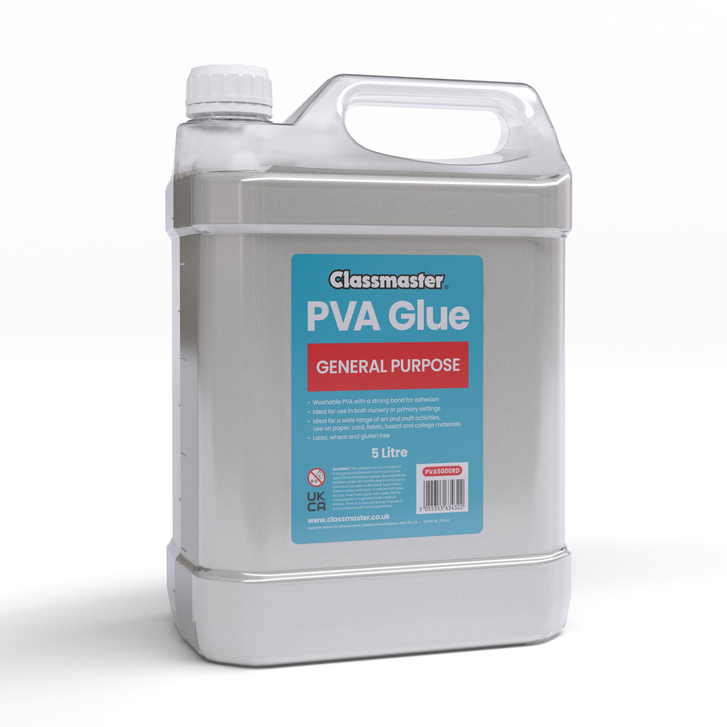 5 litre Classmaster PVA Glue - General Purpose