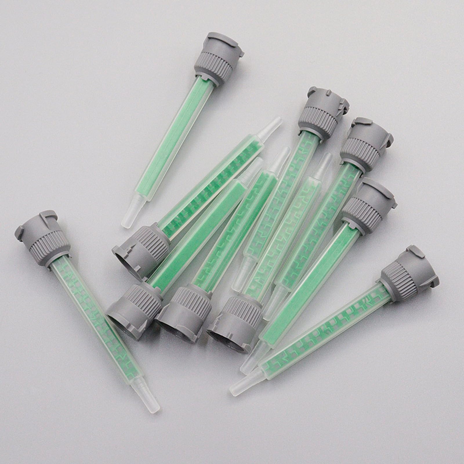 25 Pieces Epoxy Adhesive Mixing Nozzle Tip Static Mixing Nozzle Resin Mixer Adhesive Gun for AB Two-Component Cartridges 50ml/3.6in(1:1/1:2Ratio)