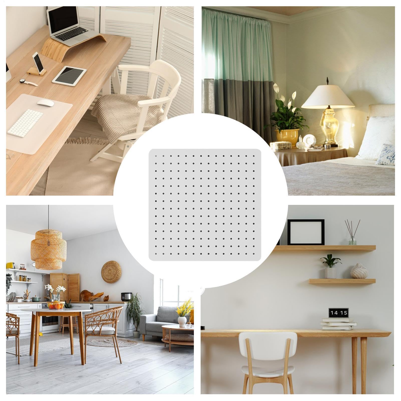 Peg Board - Organizador de paneles de almacenamiento para el hogar y la
