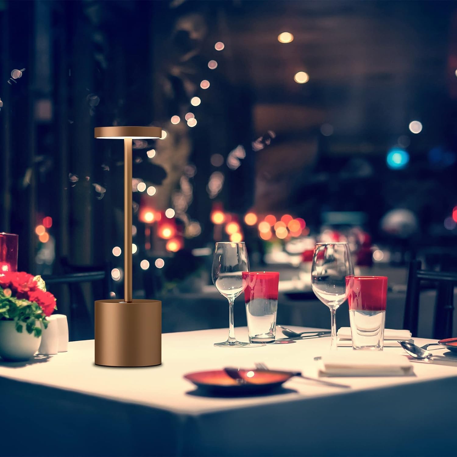 LED tafellamp 5097, oplaadbare batterij IP54 dimbaar zwart LED tafellamp 5097, oplaadbare batterij IP54 dimbaar zwart