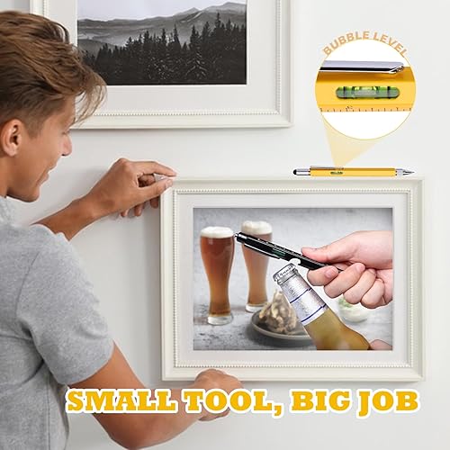 Miniatura 6 de Juego de bolígrafos multiherramienta 9 en 1, regalos para hombres, juego de bolígrafos multiherramientas, regalos para hombre para el día del padre,