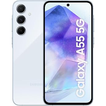 Samsung Galaxy A55 5G Smartphone, Android Phone without Contract, 128GB - 8GB RAM, 2 Days Battery Life, 50MP Camera, Awesome 