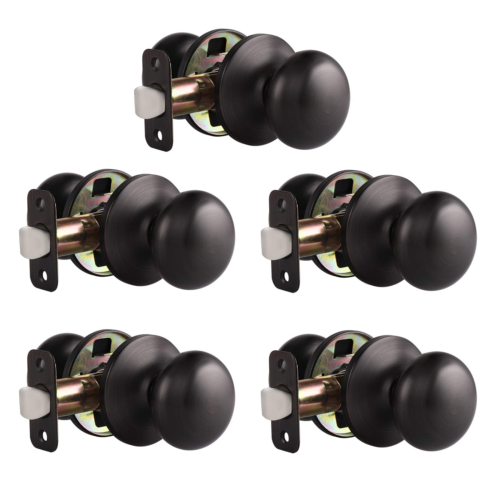 Brushed Nickel Door Knobs - Stainless Steel Interior Passage Knobs -17 Brushed Nickel Door Knobs - Stainless Steel Interior Passage Knobs -17