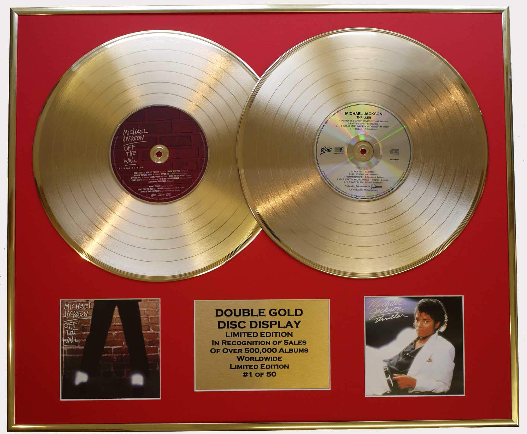 MICHAEL JACKSON/EXPOSICIÓN DOBLE CD GOLD DIS/LTD. EDICIÓN/COA/OFF