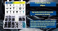 Vista 6 de OAUTOO 259 piezas compatibles con Lexus & Camry Corolla Corolla Interior y Exterior Retenedor Clip Clip Surtido