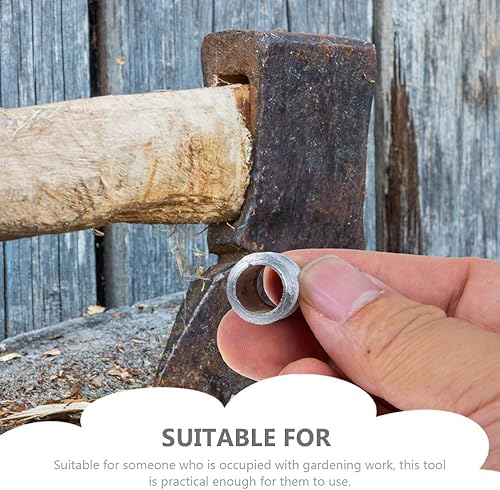 Miniatura 4 de DOITOOL Cuñas de repuesto de cuña de hacha de hierro para instalación de mango de martillo, incluye refuerzo de herramientas de carpintero y llenado