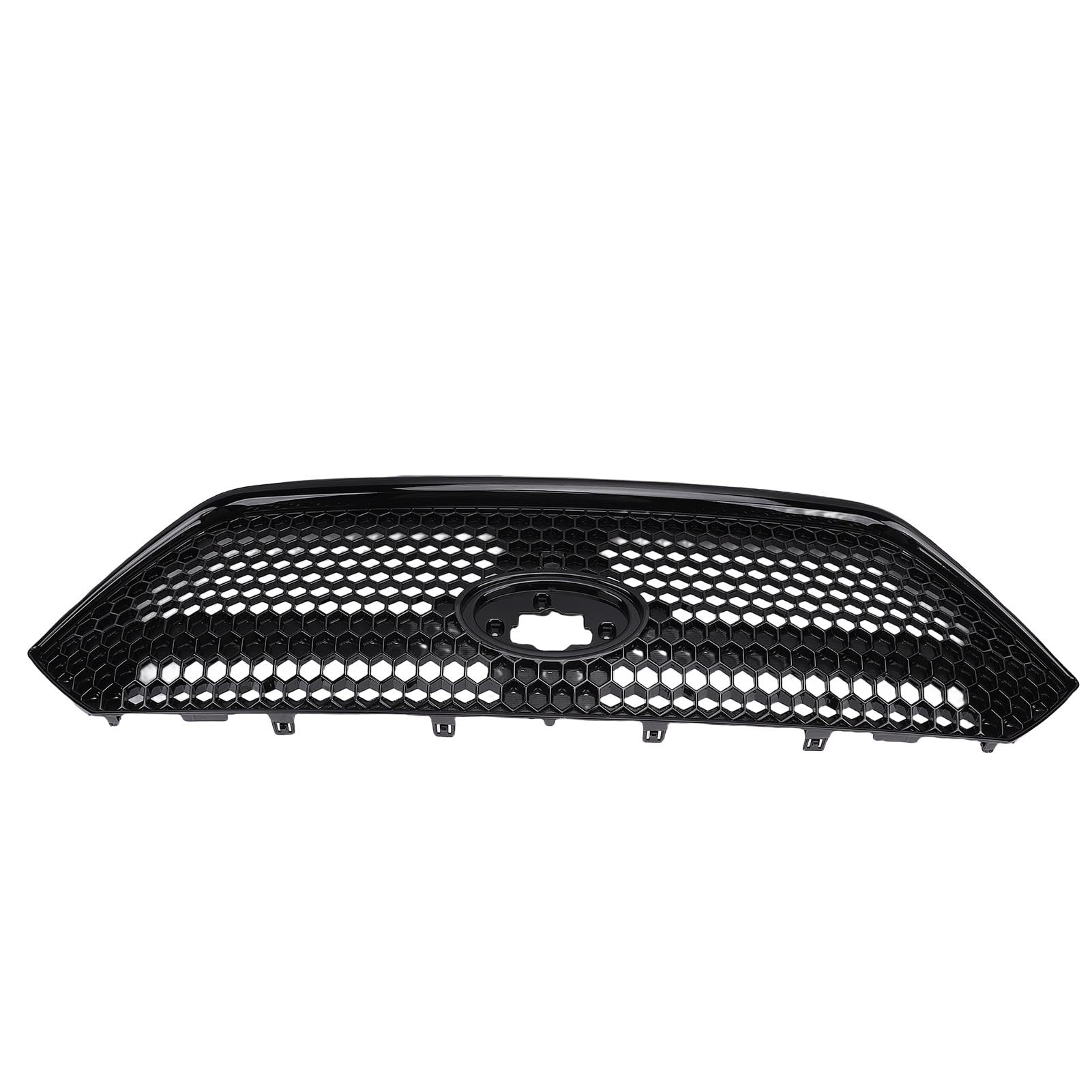 Przedni Zderzak Grill, Czarny Polyskit ABS Mesh Kratka, Zamiennik