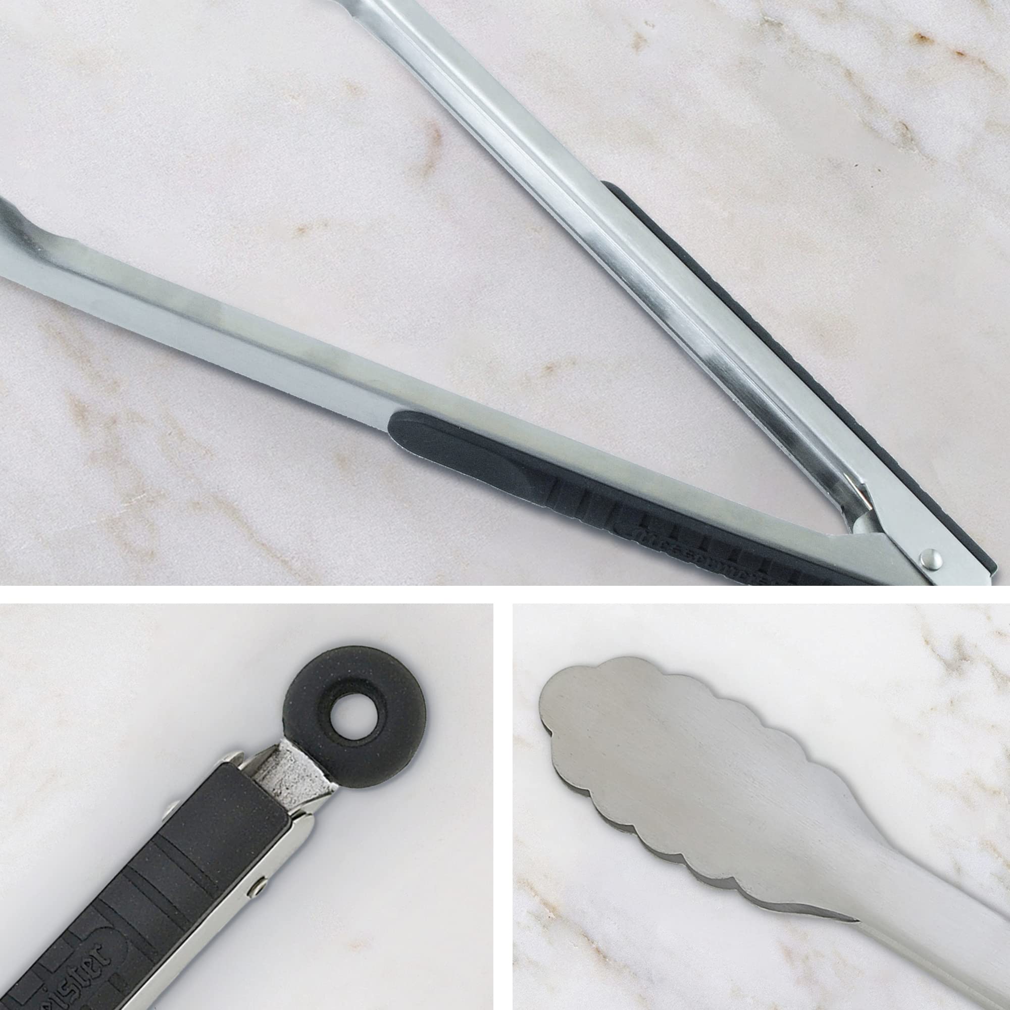 Messermeister stainless steel Locking Tong, 30,5 cm