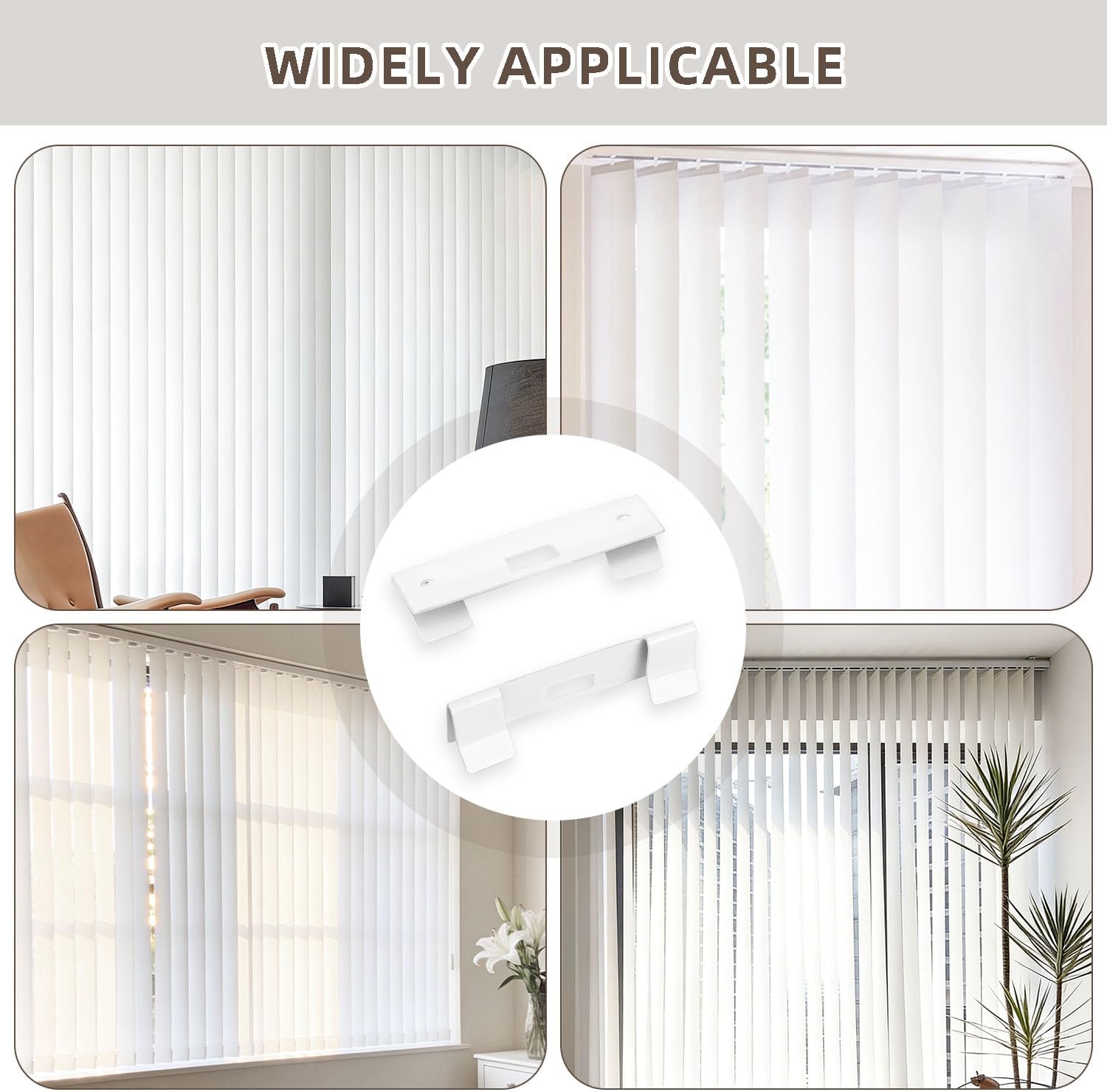 Vertical Blind Repair Tabs 12 PCS Universal Vane Saver Kit Heavy Duty Fix